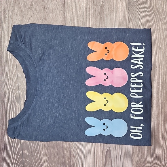 Tops - Oh, For Peeps Sake! Graphic Tee New